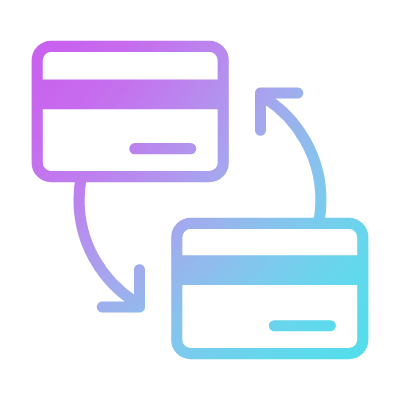 Card Exchange, Animated Icon, Gradient