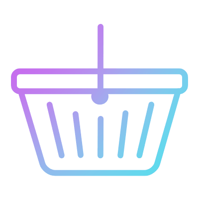 Basket, Animated Icon, Gradient