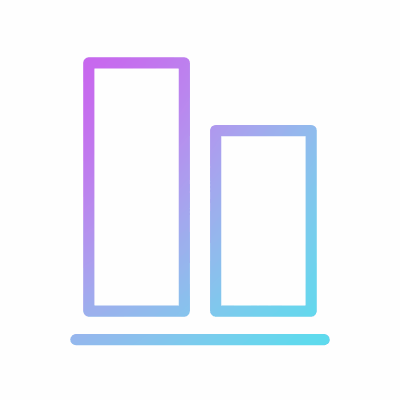 Align Bottom, Animated Icon, Gradient