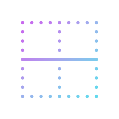 Border Horizontal, Animated Icon, Gradient