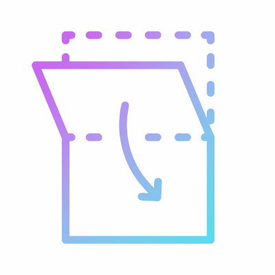 File Fold, Animated Icon, Gradient