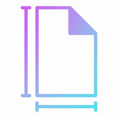 File Size, Animated Icon, Gradient