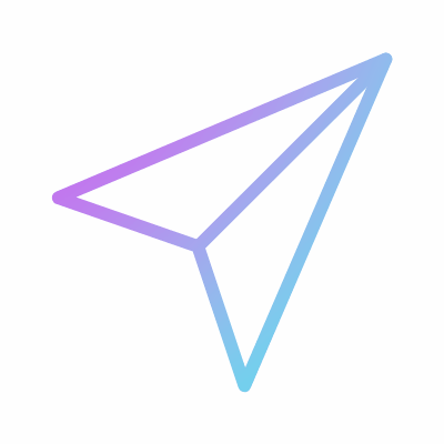 Send, Animated Icon, Gradient