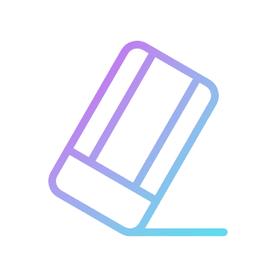 Eraser, Animated Icon, Gradient