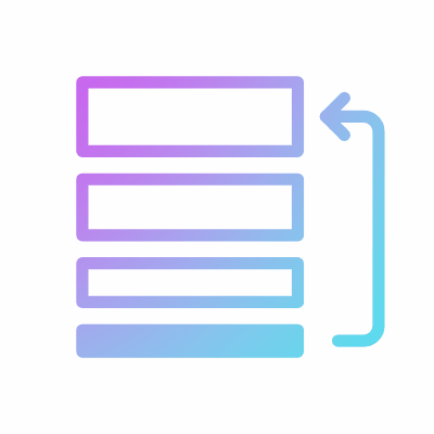 Order Bottom To Top, Animated Icon, Gradient