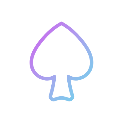 Suit Spade, Animated Icon, Gradient