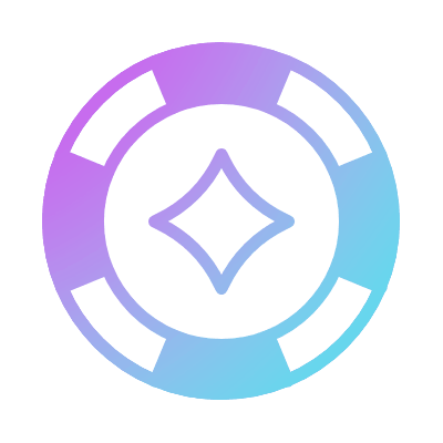 Casino Chip, Animated Icon, Gradient