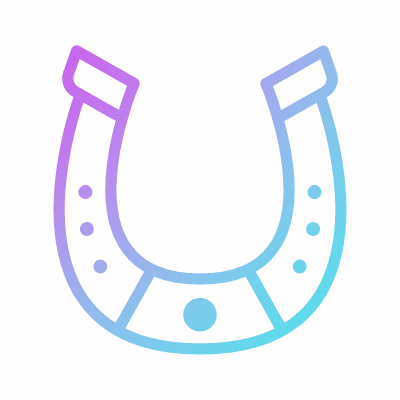Horseshoe, Animated Icon, Gradient