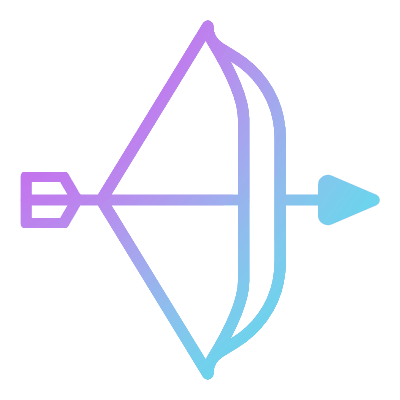 Archery, Animated Icon, Gradient