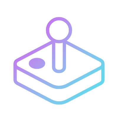 Joystick 3D, Animated Icon, Gradient