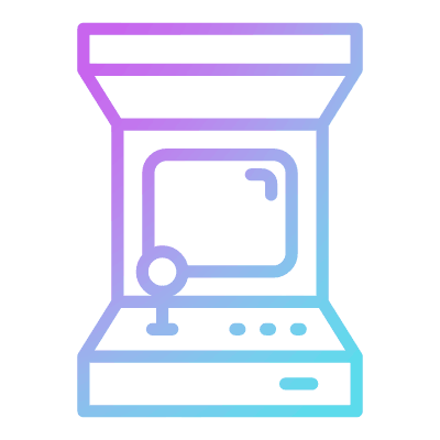 Arcade Machine, Animated Icon, Gradient