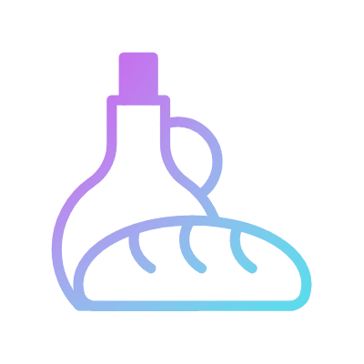 Jug Bread, Animated Icon, Gradient