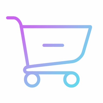 Cart Minus, Animated Icon, Gradient