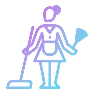 Housekeeper, Animated Icon, Gradient