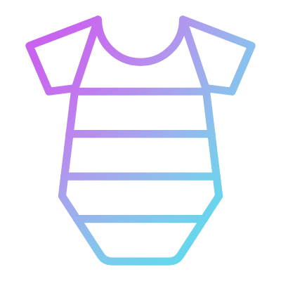 Baby Onesie, Animated Icon, Gradient