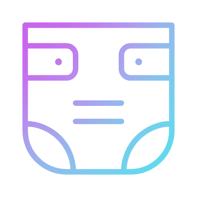 Diaper, Animated Icon, Gradient