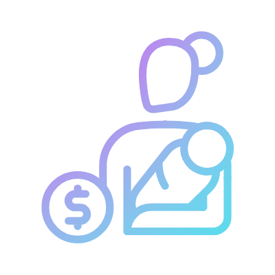 Nanny, Animated Icon, Gradient