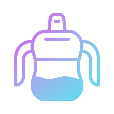 Sippy Cup, Animated Icon, Gradient