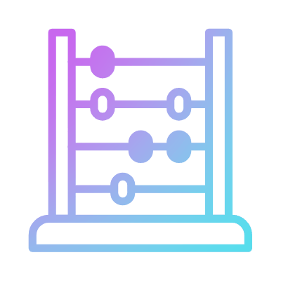 Abacus, Animated Icon, Gradient