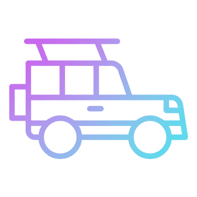 Jeep Safari, Animated Icon, Gradient