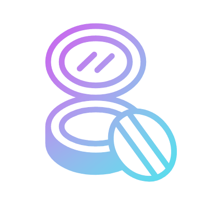 Face Powder, Animated Icon, Gradient