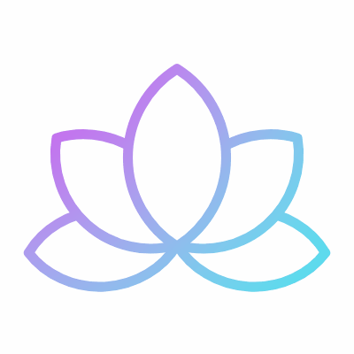 Lotus, Animated Icon, Gradient