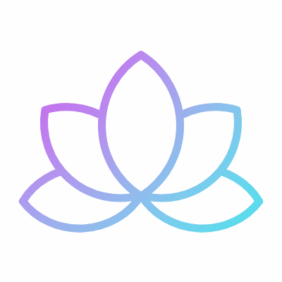 Spa Flower, Animated Icon, Gradient
