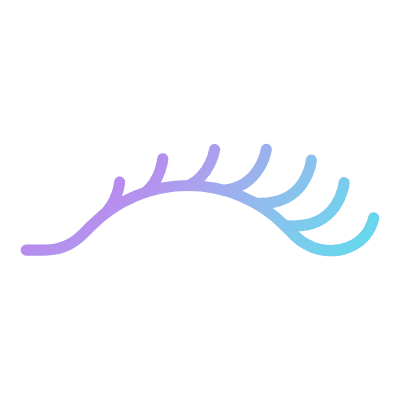 Eyelash, Animated Icon, Gradient