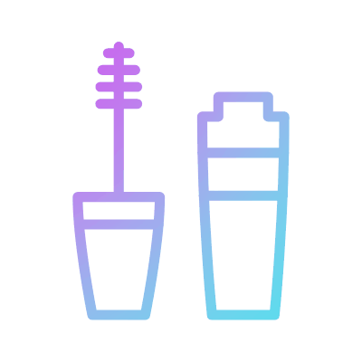 Mascara Eyelash, Animated Icon, Gradient