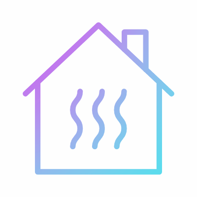 Home Heating, Animated Icon, Gradient