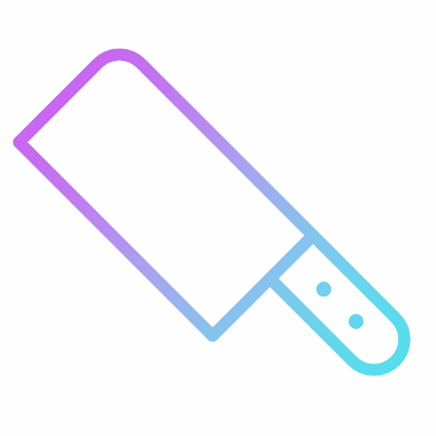 Cleaver, Animated Icon, Gradient