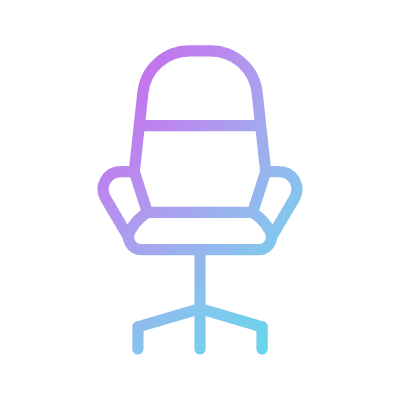 Office Chair, Animated Icon, Gradient