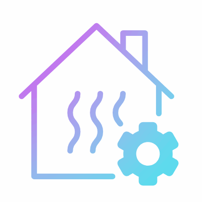 Hom Heating Settings, Animated Icon, Gradient