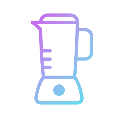 Jug Blender, Animated Icon, Gradient