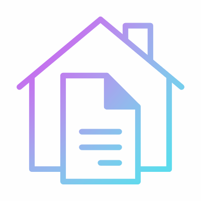 Home File, Animated Icon, Gradient