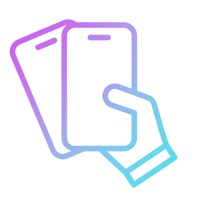 Phone Shaking, Animated Icon, Gradient