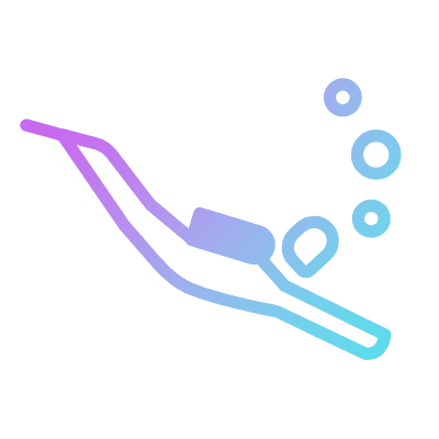 Scuba Diving, Animated Icon, Gradient