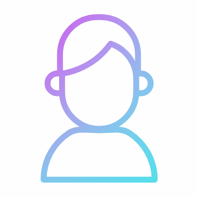 Avatar Man, Animated Icon, Gradient