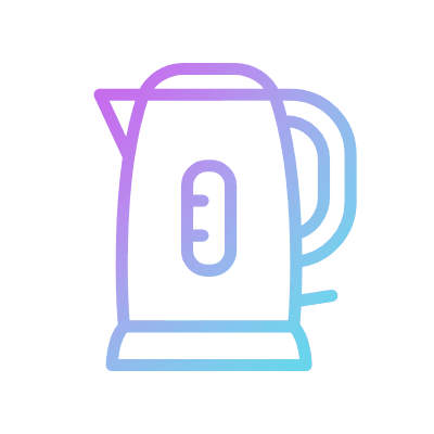 Electric kettle, Animated Icon, Gradient