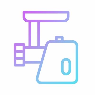 Meat Grinder, Animated Icon, Gradient