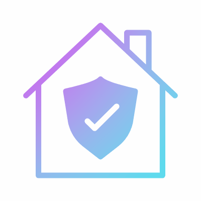 Home Shield, Animated Icon, Gradient