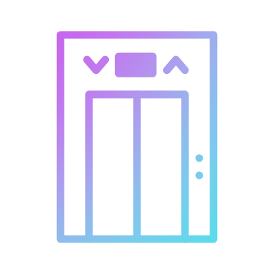 Elevator, Animated Icon, Gradient