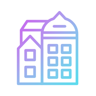 Downtown, Animated Icon, Gradient
