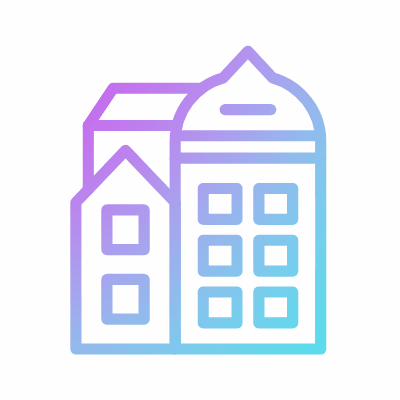 Downtown, Animated Icon, Gradient