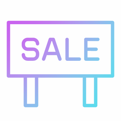 Sale Sign, Animated Icon, Gradient