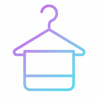 Hanger Cloth, Animated Icon, Gradient