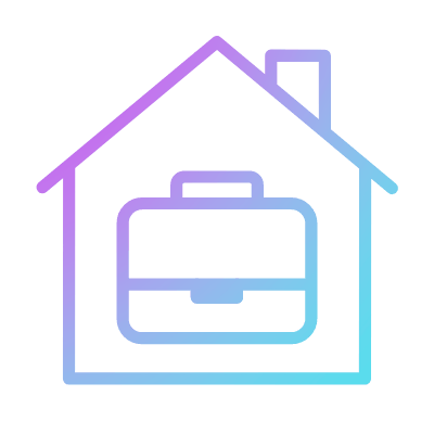 Home Briefcase, Animated Icon, Gradient