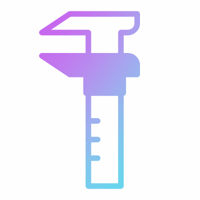 Caliper, Animated Icon, Gradient