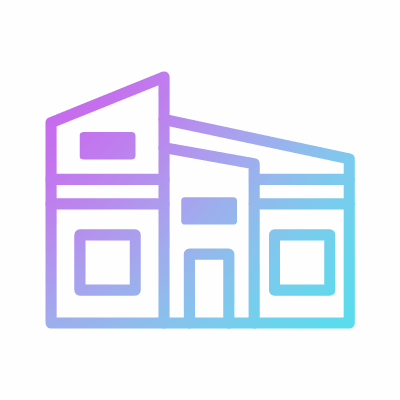Mansion, Animated Icon, Gradient