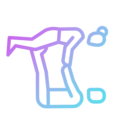 Acroyoga, Animated Icon, Gradient